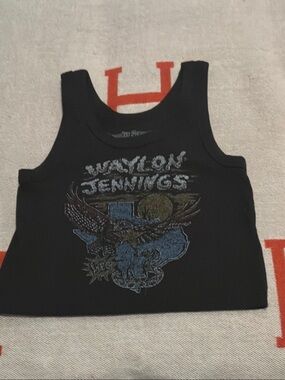 Rowdy Sprouts Kids Black Graphic Tank Top